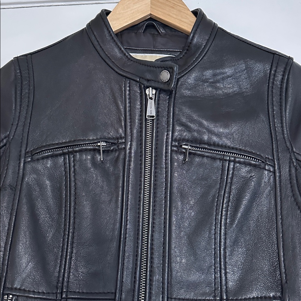 MICHAEL Michael Kors Black Leather Jacket